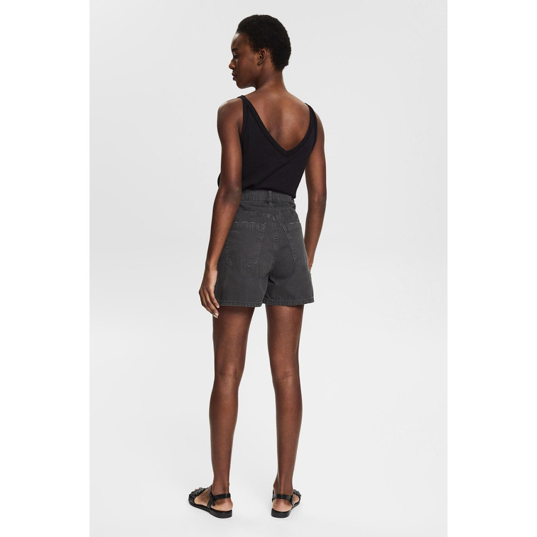 PANTALÓN VAQUERO CORTO CON CÁÑAMO MUJER ESPRIT