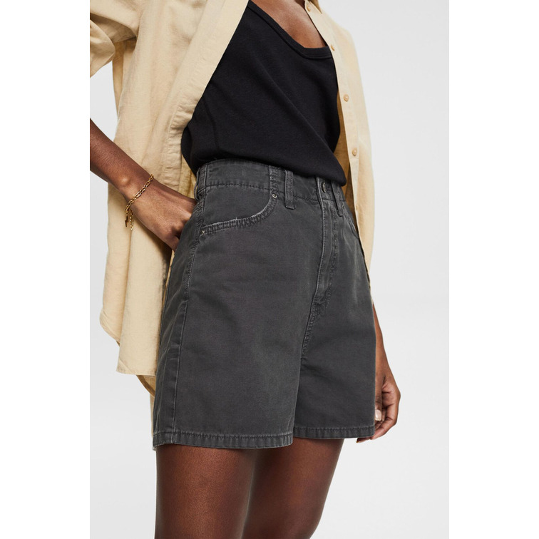 PANTALÓN VAQUERO CORTO CON CÁÑAMO MUJER ESPRIT