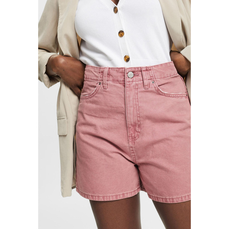 PANTALÓN VAQUERO CORTO CON CÁÑAMO MUJER ESPRIT