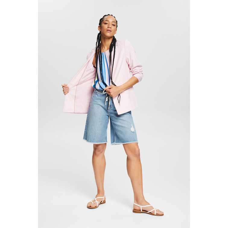TOP A RAYAS ATADO AL CUELLO MUJER ESPRIT