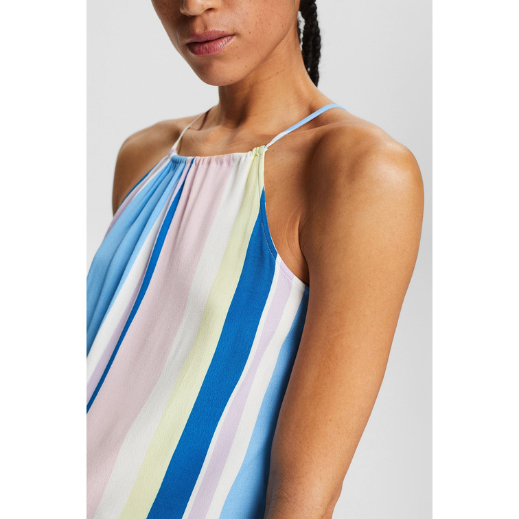 TOP A RAYAS ATADO AL CUELLO MUJER ESPRIT