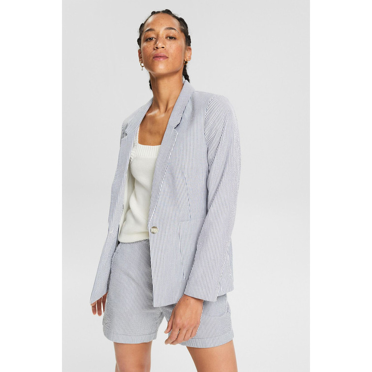 BLAZER A RAYAS CON UN BOTÓN MUJER ESPRIT