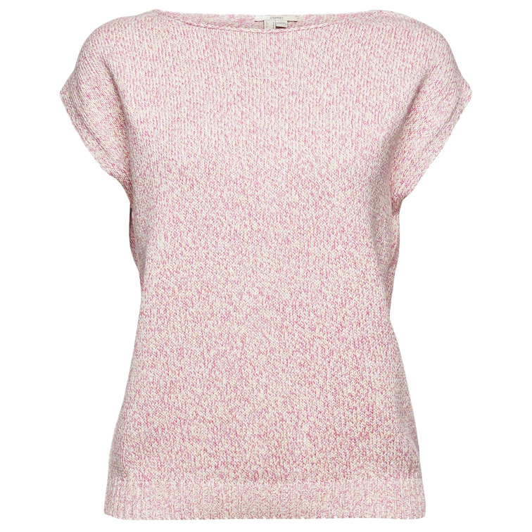 CHALECO CON EFECTO JASPEADO DE COLORES MUJER ESPRIT
