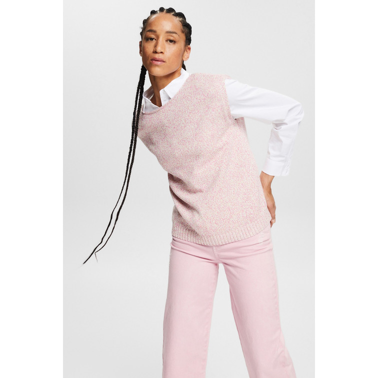 CHALECO CON EFECTO JASPEADO DE COLORES MUJER ESPRIT