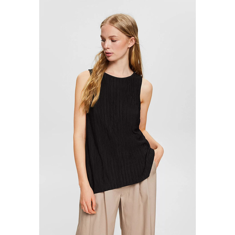 TOP LISO CON EFECTO ARRUGADO MUJER ESPRIT
