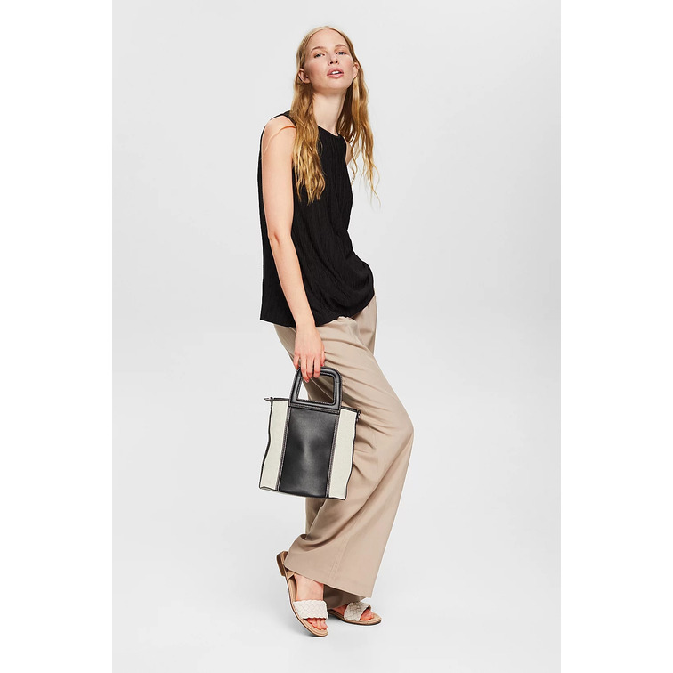TOP LISO CON EFECTO ARRUGADO MUJER ESPRIT