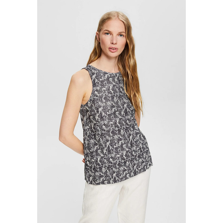 TOP ESTAMPADO CON EFECTO ARRUGADO MUJER ESPRIT