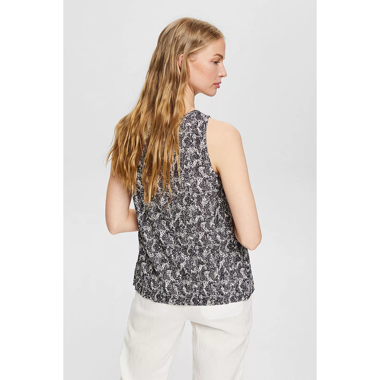 TOP ESTAMPADO CON EFECTO ARRUGADO MUJER ESPRIT