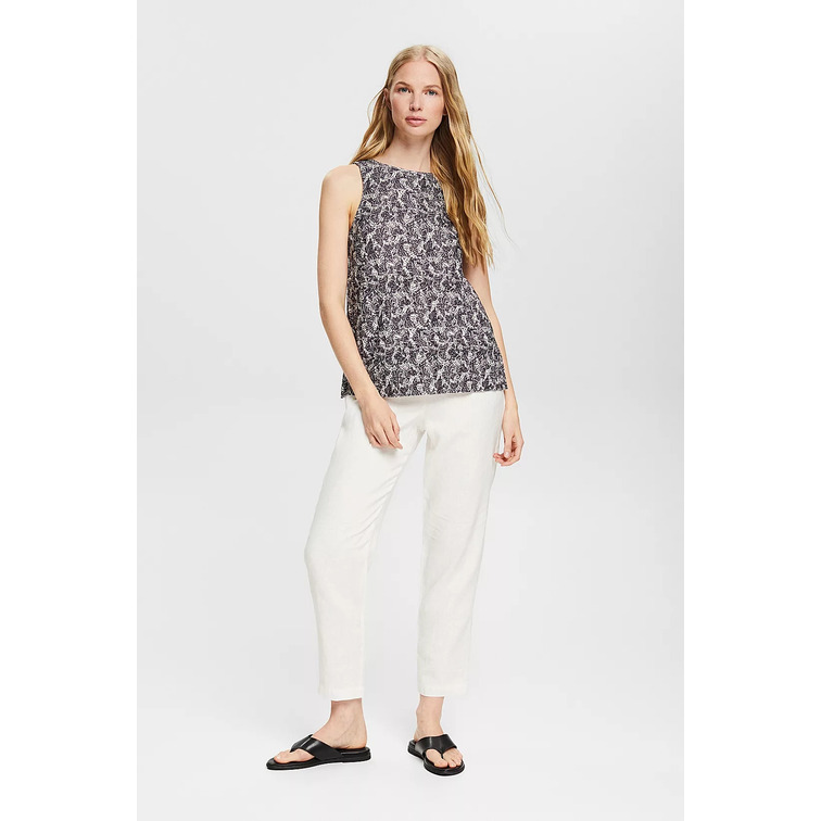 TOP ESTAMPADO CON EFECTO ARRUGADO MUJER ESPRIT