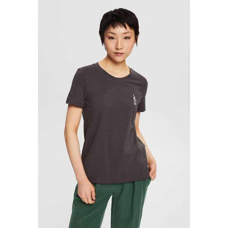 CAMISETA CON DISEÑO BORDADO MUJER ESPRIT