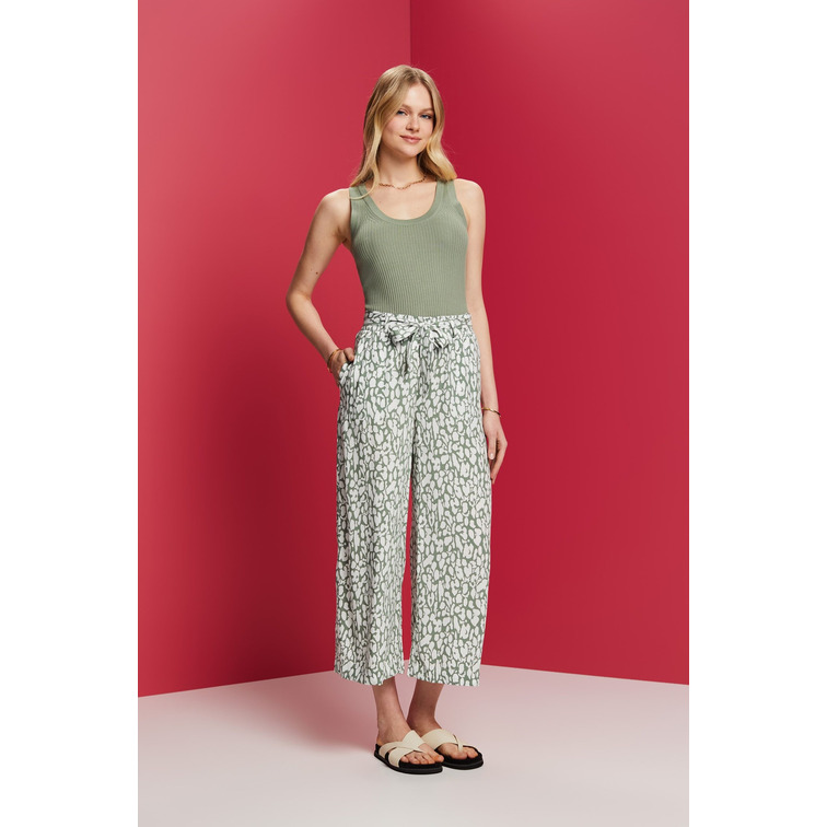 PANTALÓN CULOTTE DE PERNERA ANCHA MUJER ESPRIT