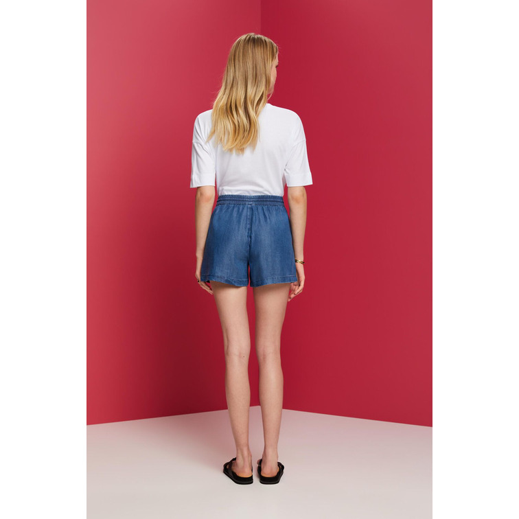 PANTALÓN CORTO VAQUERO EN LYOCELL MUJER ESPRIT