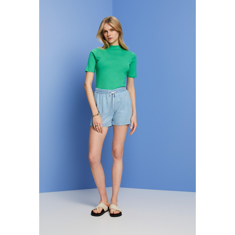 PANTALÓN CORTO VAQUERO EN LYOCELL MUJER ESPRIT
