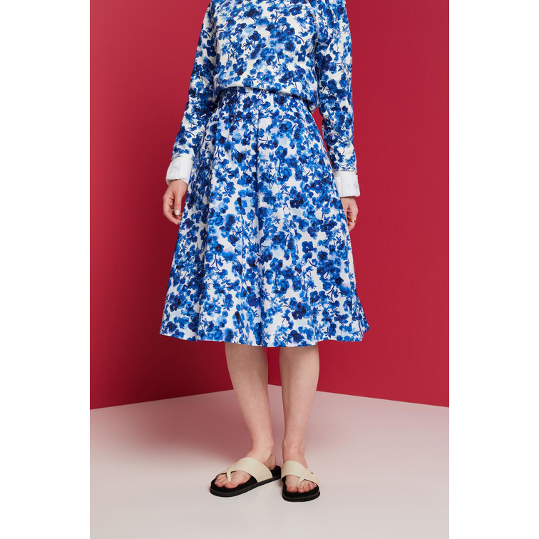 FALDA MIDI ESTAMPADO FLORAL MUJER ESPRIT