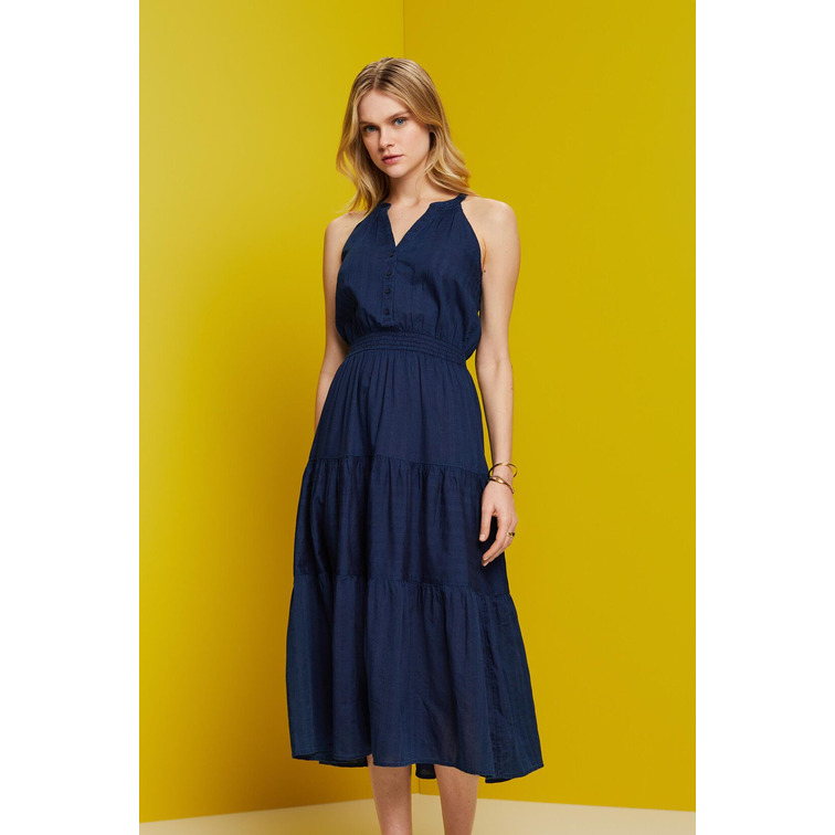 VESTIDO MIDI LISO MUJER ESPRIT