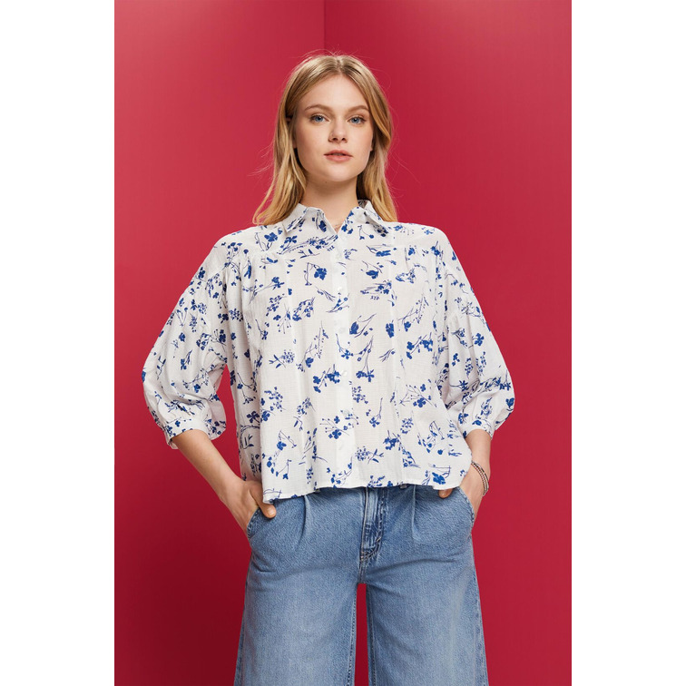 CAMISA OVERSIZE ESTAMPADO FLORAL MUJER ESPRIT