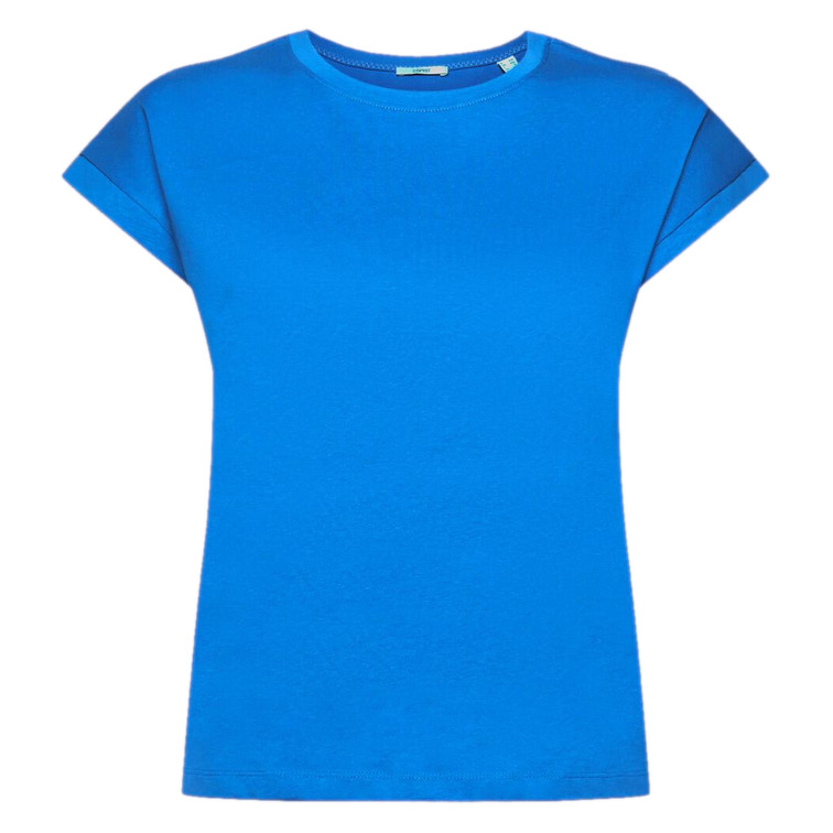 CAMISETA BÁSICA CON CUELLO REDONDO MUJER ESPRIT