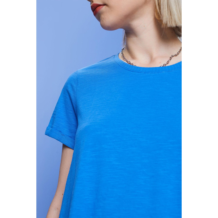 CAMISETA BÁSICA CON CUELLO REDONDO MUJER ESPRIT