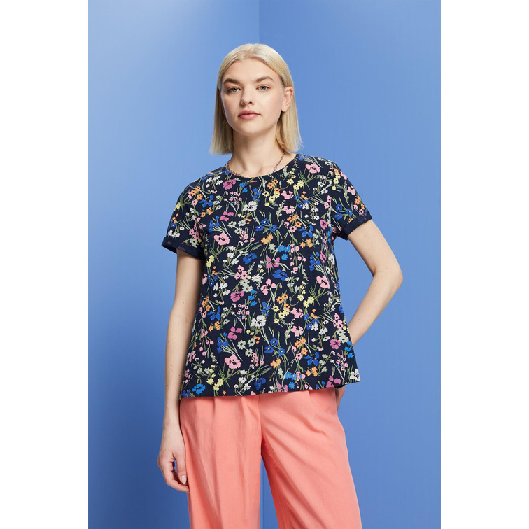 CAMISETA CON ESTAMPADO FLORAL MUJER ESPRIT