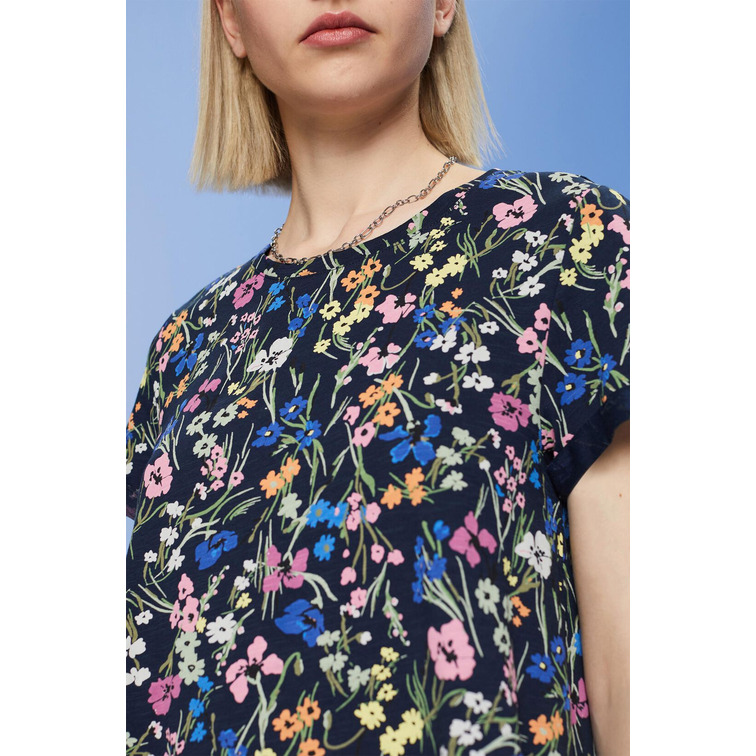 CAMISETA CON ESTAMPADO FLORAL MUJER ESPRIT