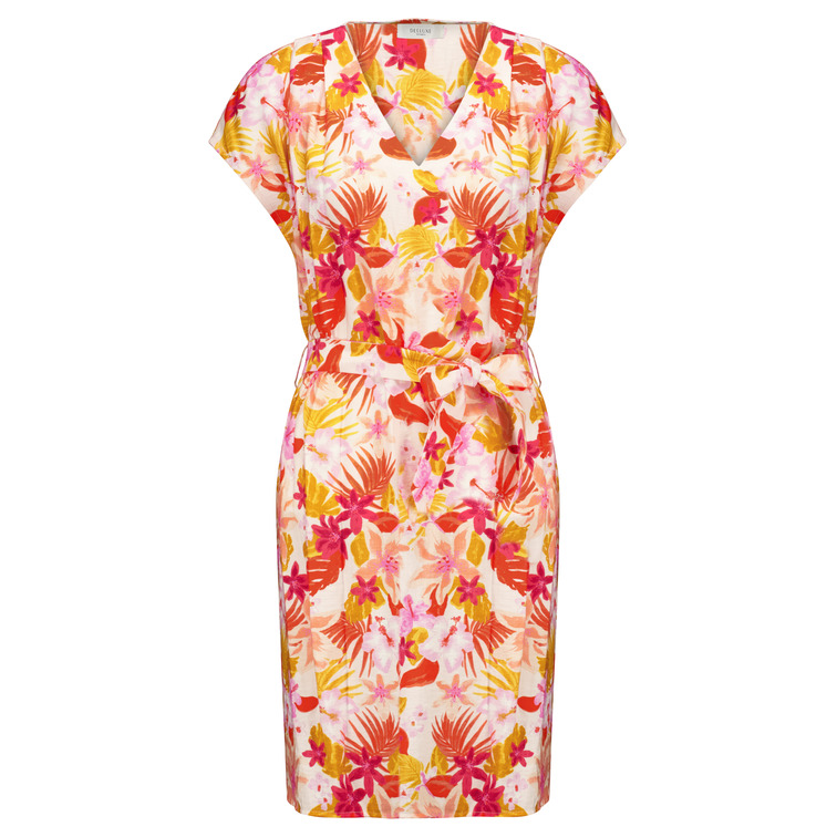 VESTIDO EXOTICO MUJER DEELUXE ESTAMPADO TROPICAL