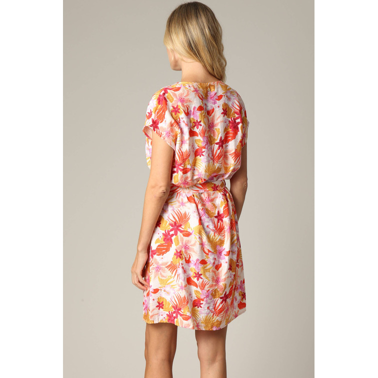 VESTIDO EXOTICO MUJER DEELUXE ESTAMPADO TROPICAL