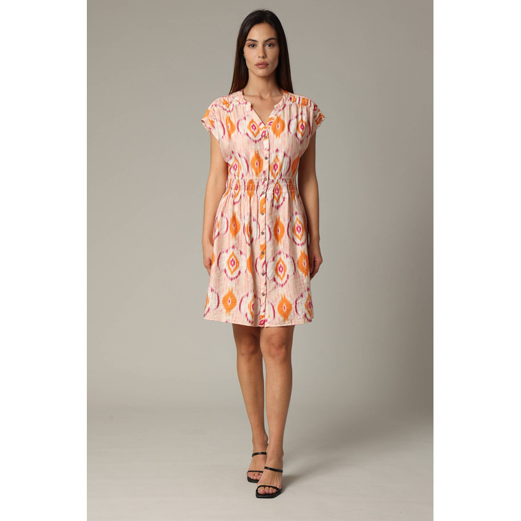 VESTIDO MIDI MUJER DEELUXE ESTAMPADO ETNICO