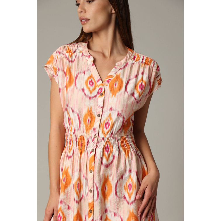 VESTIDO MIDI MUJER DEELUXE ESTAMPADO ETNICO