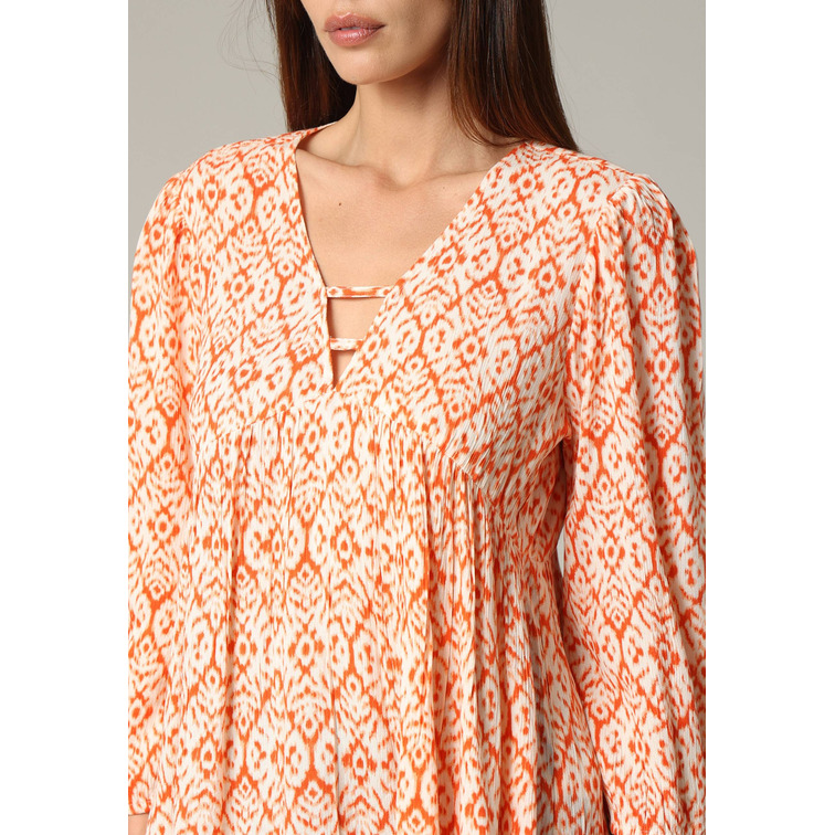 BLUSA MUJER DEELUXE ESTAMPADO ETNICO