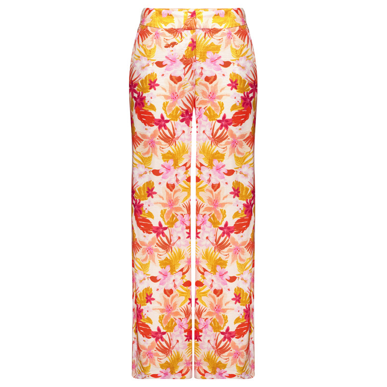 PANTALÓN FLUIDO MUJER DEELUXE ESTAMPADO TROPICAL