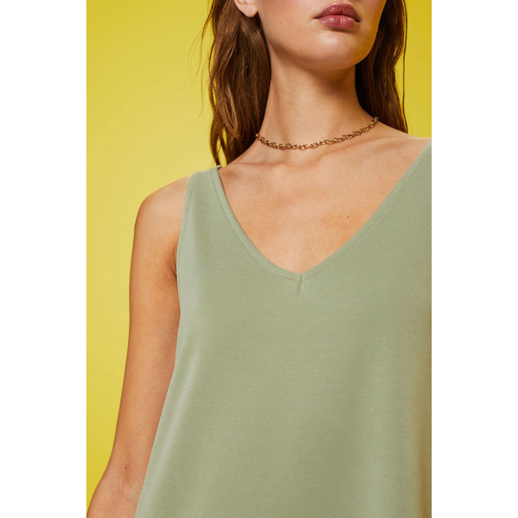 VESTIDO CORTO LISO MUJER ESPRIT