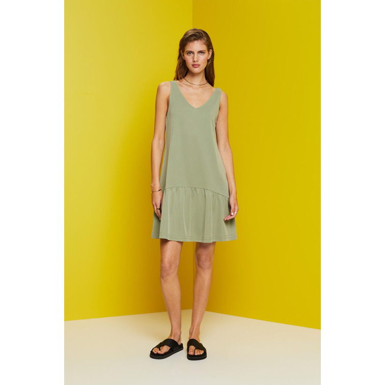 VESTIDO CORTO LISO MUJER ESPRIT