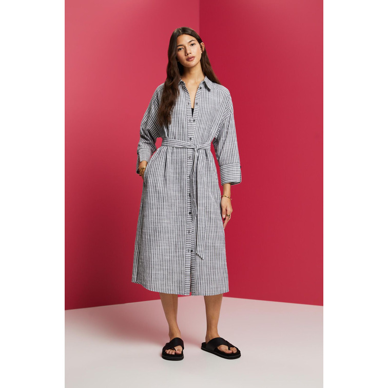 VESTIDO CAMISERO A RAYAS MUJER ESPRIT