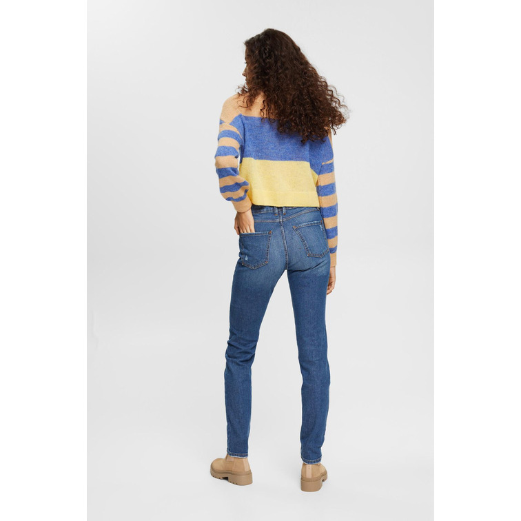 VAQUERO SLIM CON EFECTOS ROTOS MUJER ESPRIT