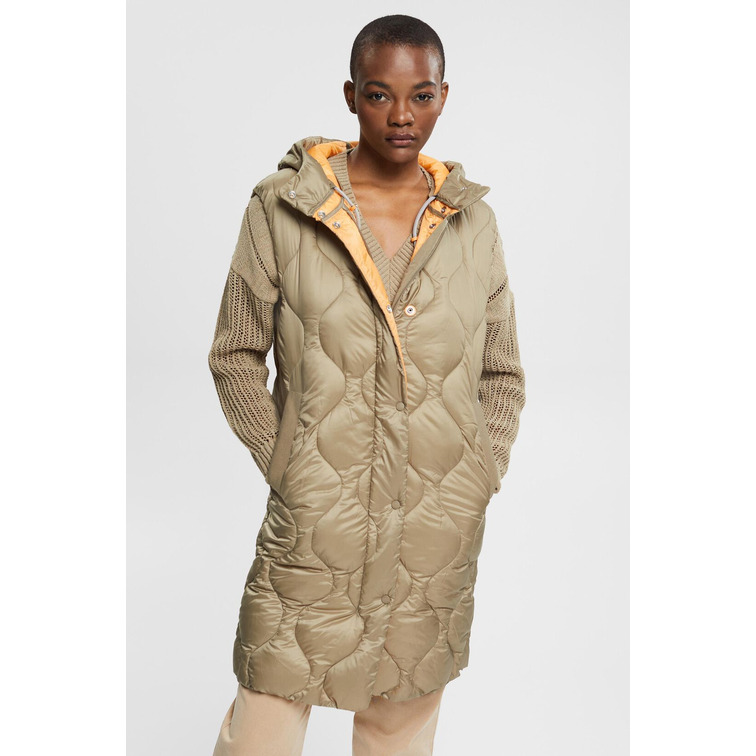 CHALECO LARGO ACOLCHADO MUJER ESPRIT