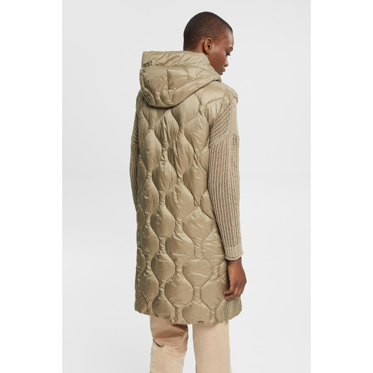 CHALECO LARGO ACOLCHADO MUJER ESPRIT