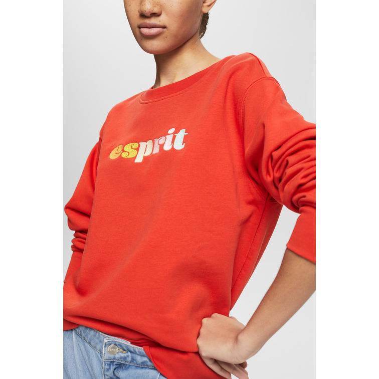 SUDADERA CON LOGO COLORIDO BORDADO MUJER ESPRIT