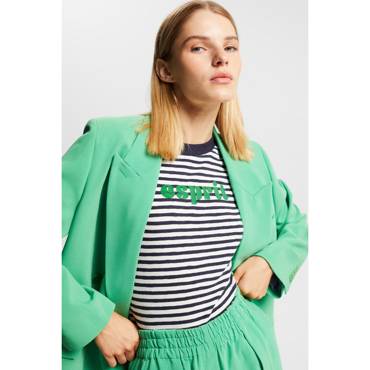 CAMISETA ESTAMPADA A RAYAS MUJER ESPRIT