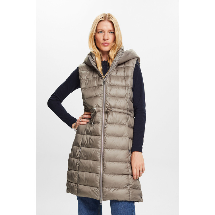 CHALECO LARGO ACOLCHADO MUJER ESPRIT