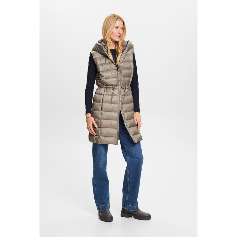 CHALECO LARGO ACOLCHADO MUJER ESPRIT