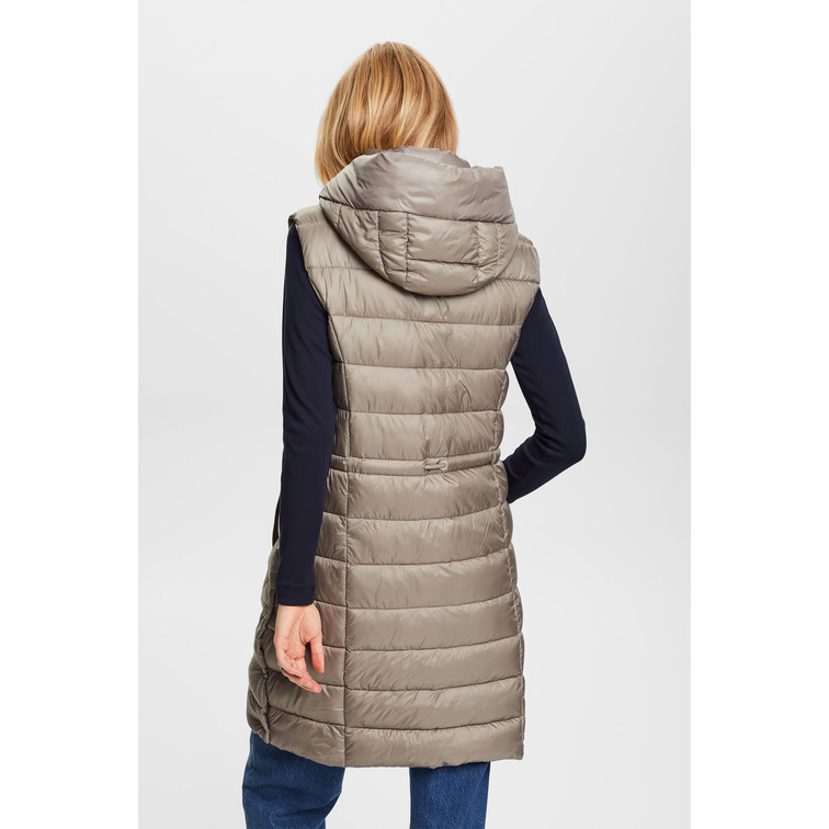CHALECO LARGO ACOLCHADO MUJER ESPRIT