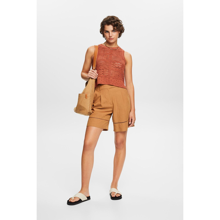 CHALECO DE PUNTO CALADO MUJER ESPRIT