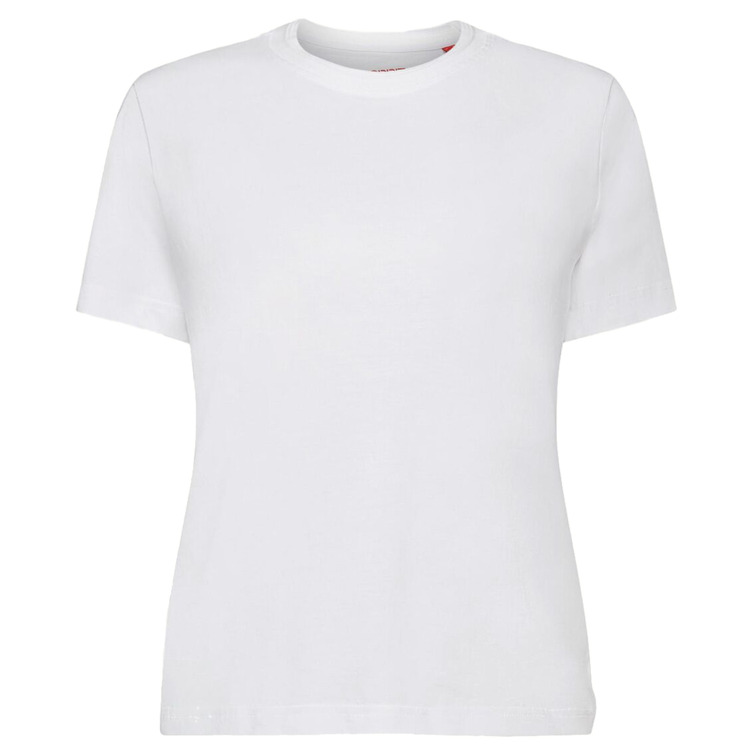 CAMISETA BÁSICA CON ESCOTE REDONDO MUJER ESPRIT