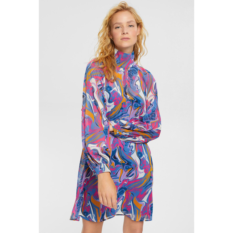 VESTIDO DE GASA CON ESTAMPADO MUJER ESPRIT