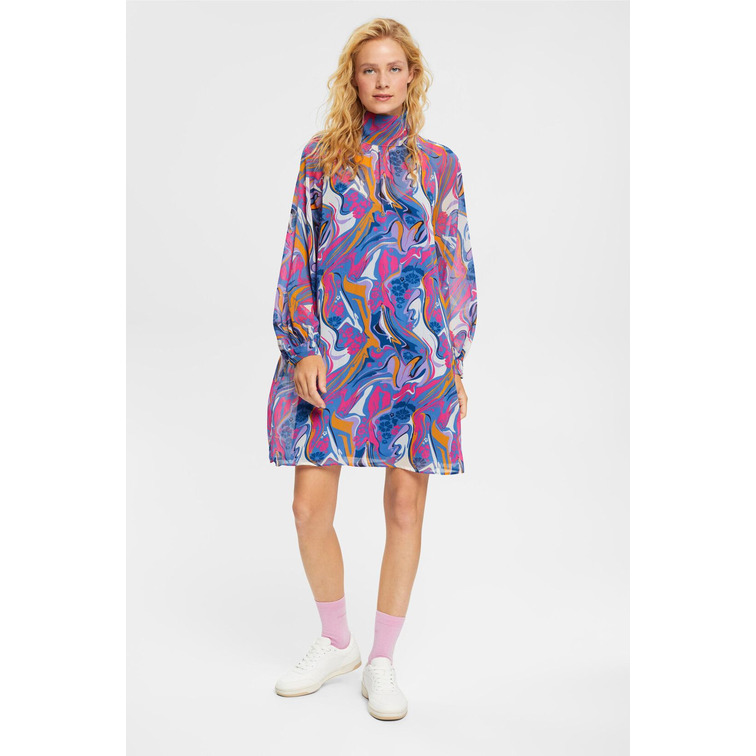 VESTIDO DE GASA CON ESTAMPADO MUJER ESPRIT