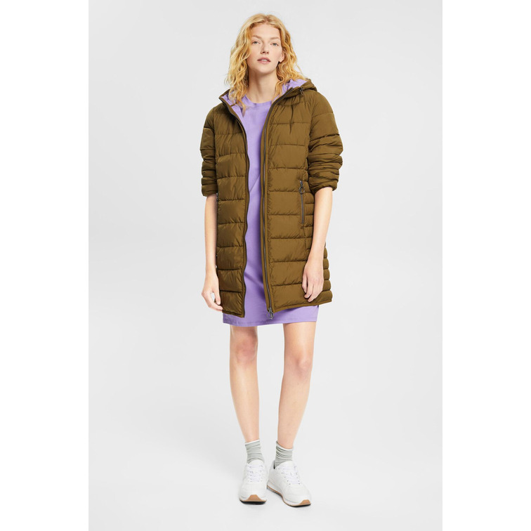 ABRIGO ACOLCHADO CON CAPUCHA AJUSTABLE MUJER ESPRIT