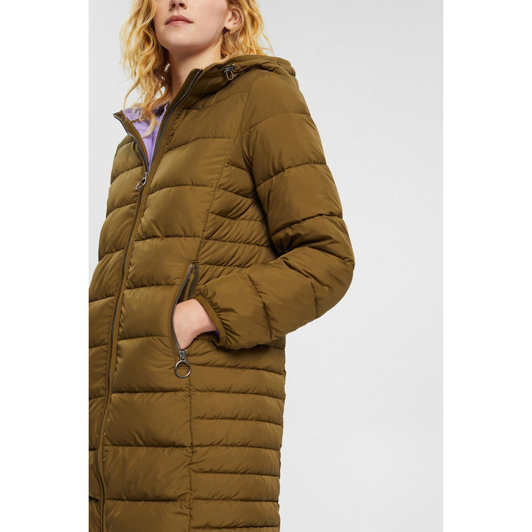 ABRIGO ACOLCHADO CON CAPUCHA AJUSTABLE MUJER ESPRIT