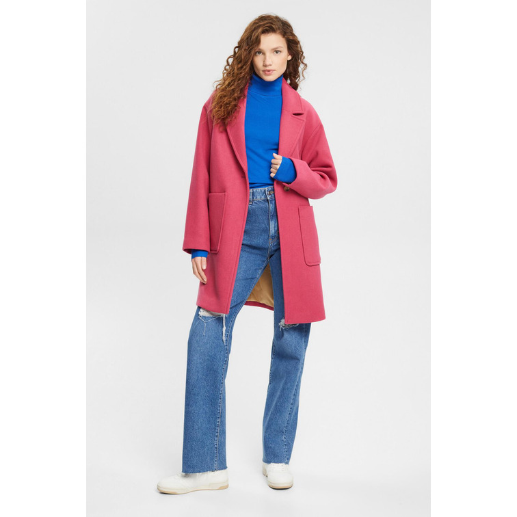 ABRIGO EN MEZCLA DE LANA MUJER ESPRIT