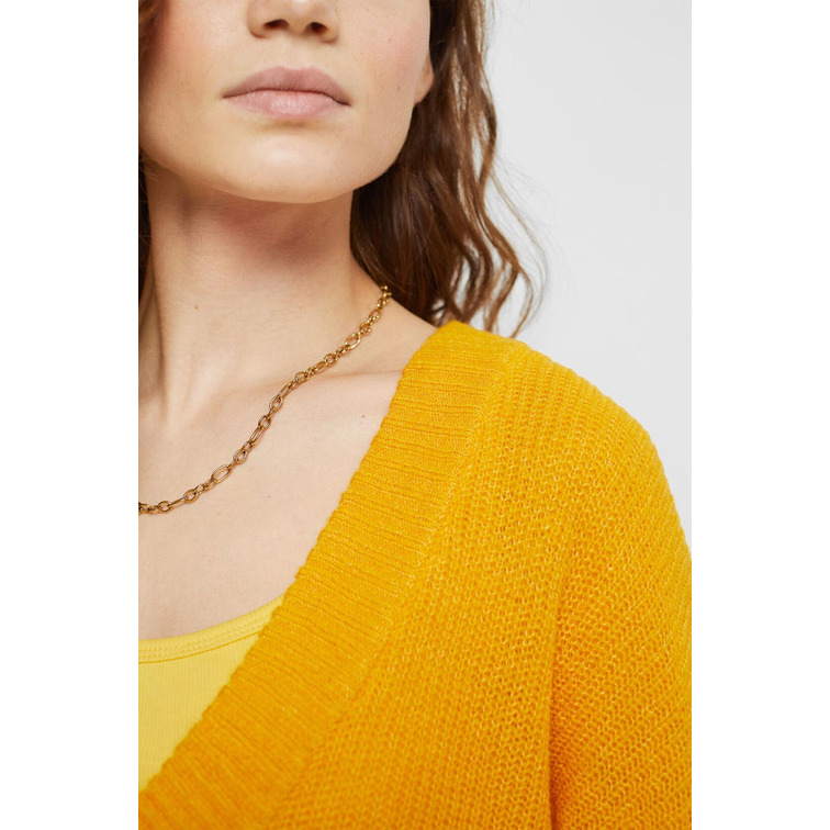 JERSEY CON CUELLO PICO EN MEZCLA DE LANA MUJER ESPRIT