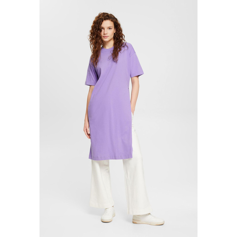 CAMISETA LARGA CON ABERTURA LATERAL MUJER ESPRIT